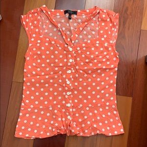 Jessica Simpson polka-dot top